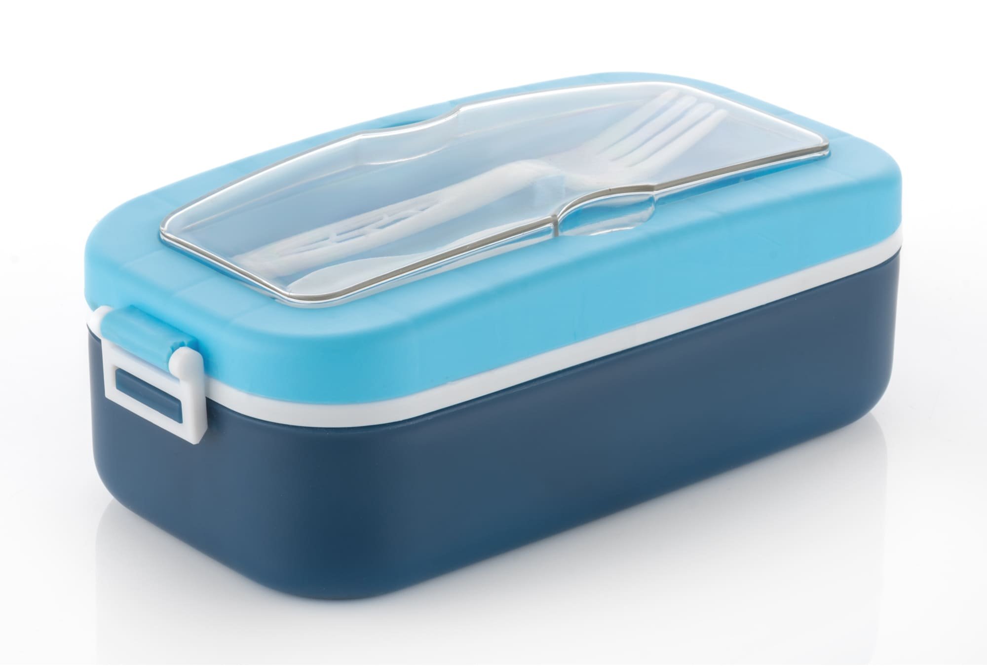Cronus Exclusive Bento Plastic LunchBox with Spoon and Fork for School,Office & College 1 Containers Lunch Box  (700 ml)
