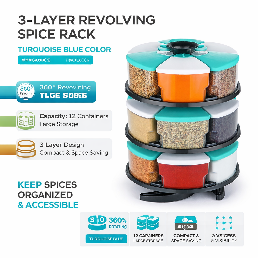 3 LAYER SPICE RACKS